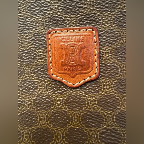 EUC Vintage Celine Macadam Monogram Clutch With Hidden Strap - Picture 15 of 16